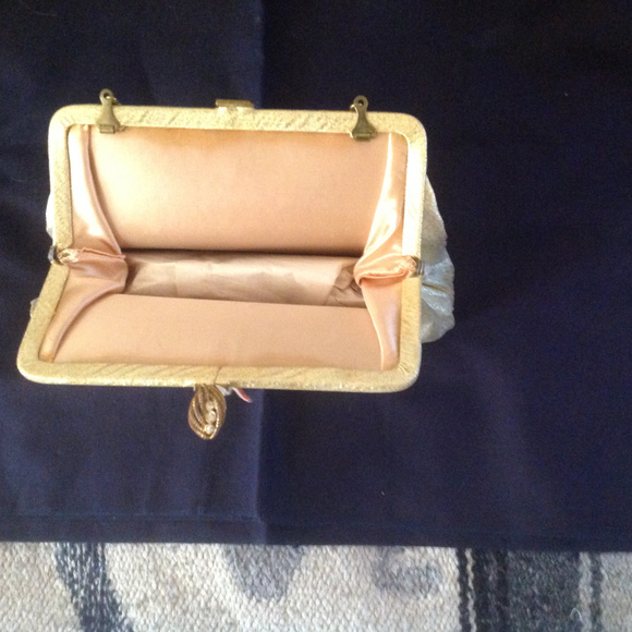 Vintage Gold Clutch Purse - Picture 2 of 2
